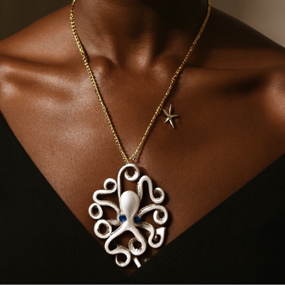 Betsey Johnson Jewelry - Betsey Johnson Gold Octopus Necklace